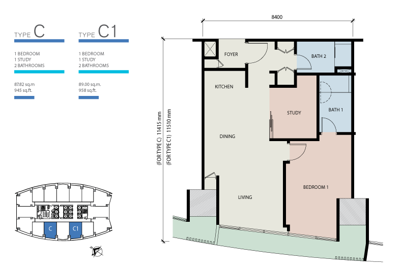 Floor Plans The Azure Residences